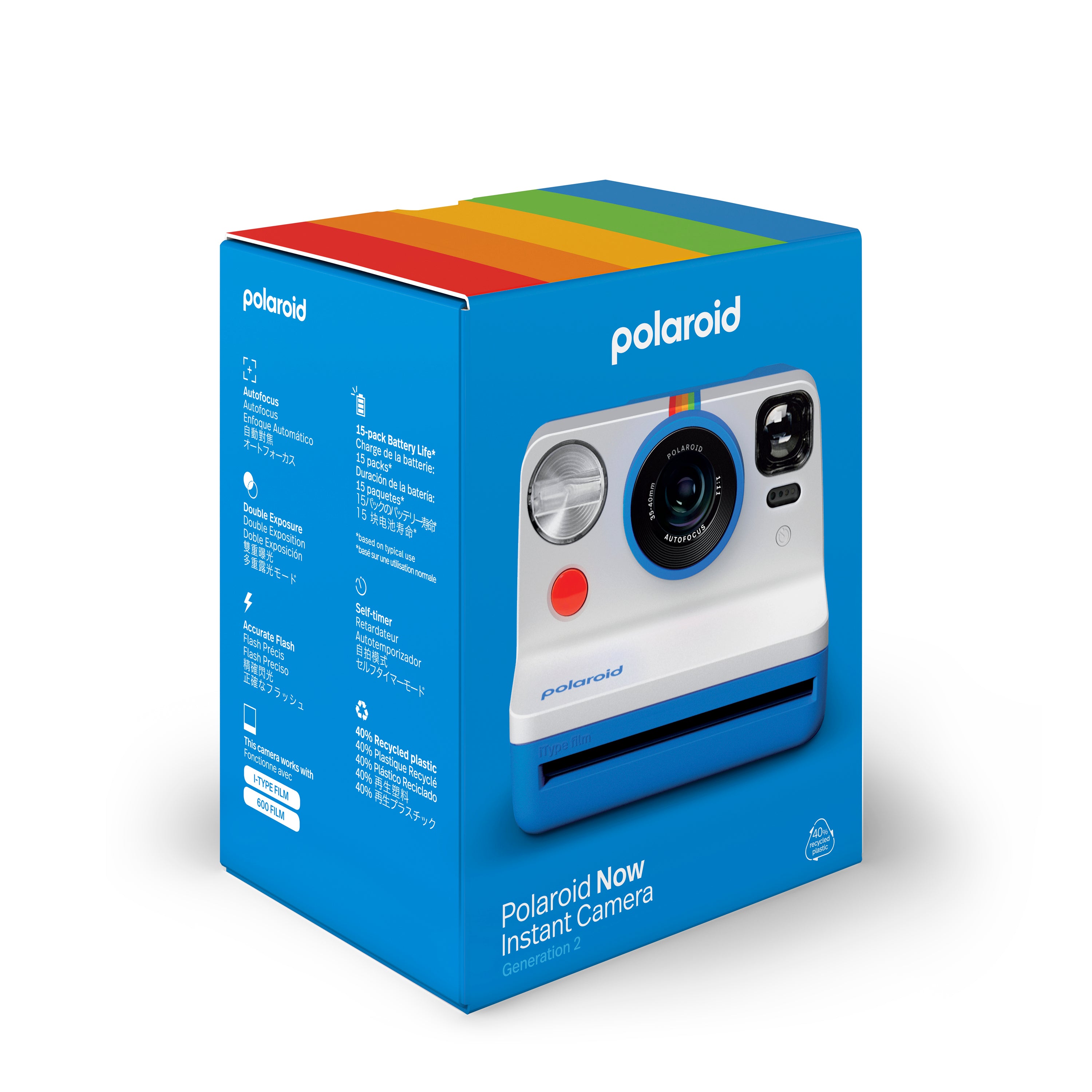 Polaroid Now Gen 2 Instant Camera - Blue / White