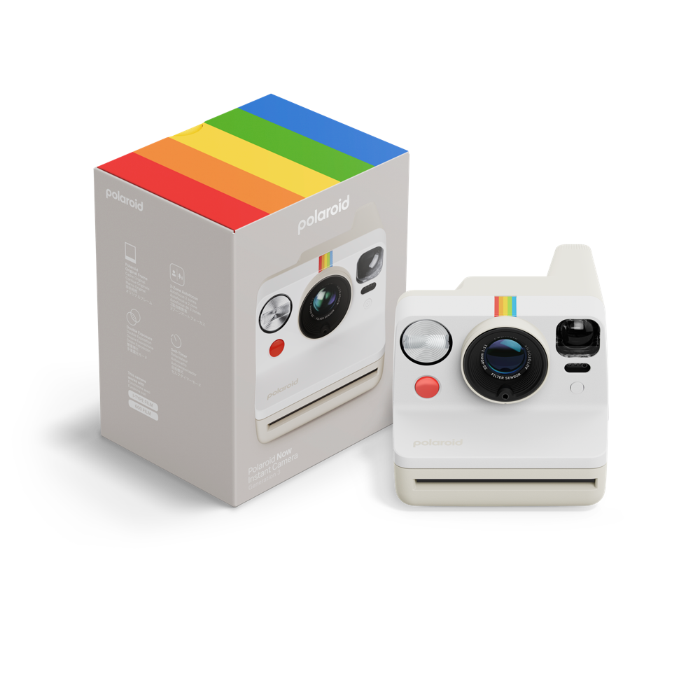 Polaroid Now Generation 3 Gen 3 i-Type Sofortbildkamera - Pebble White #009155