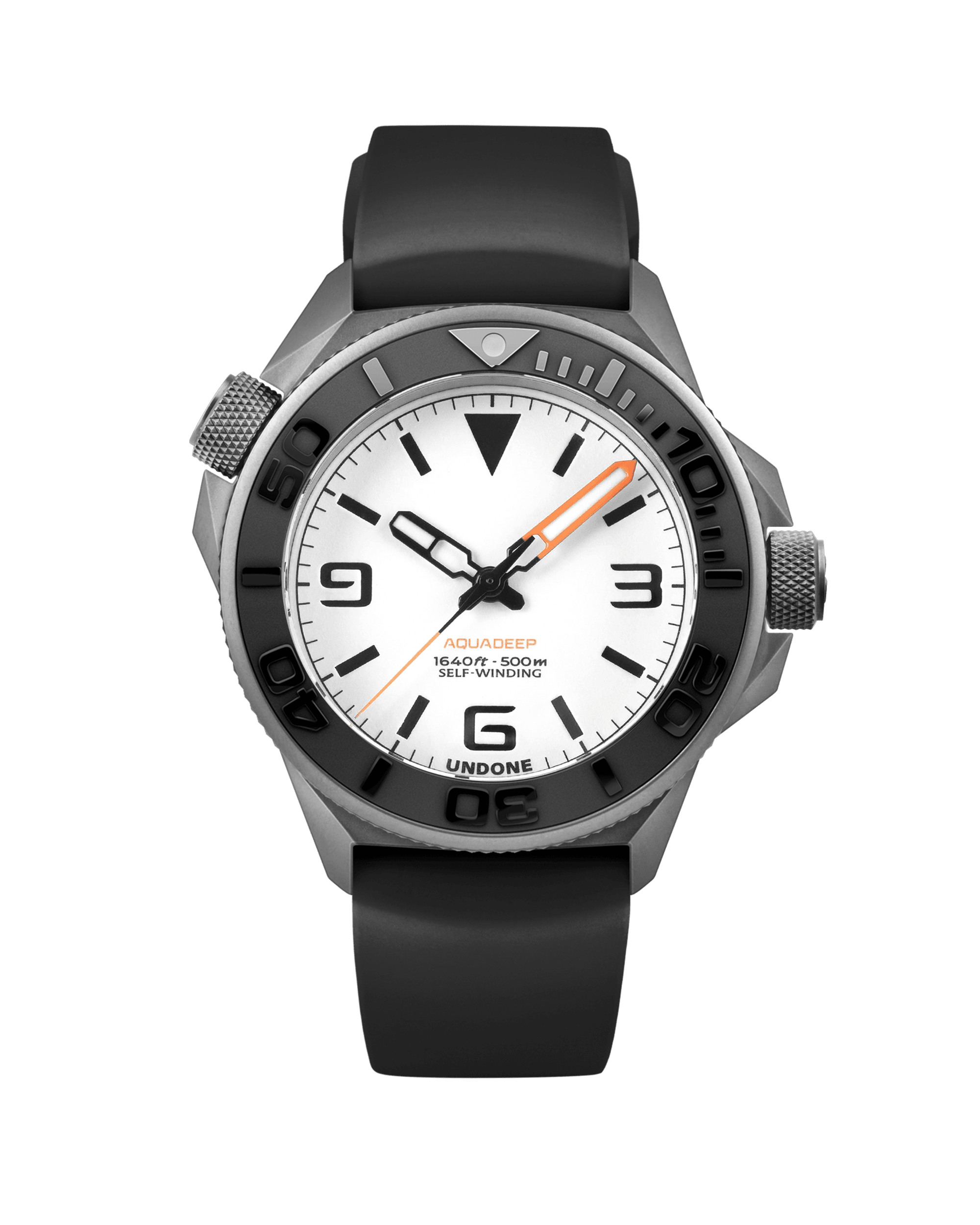 Reloj Automático Undone AquaLume - Goma Negra #AQD-RBR-BLK