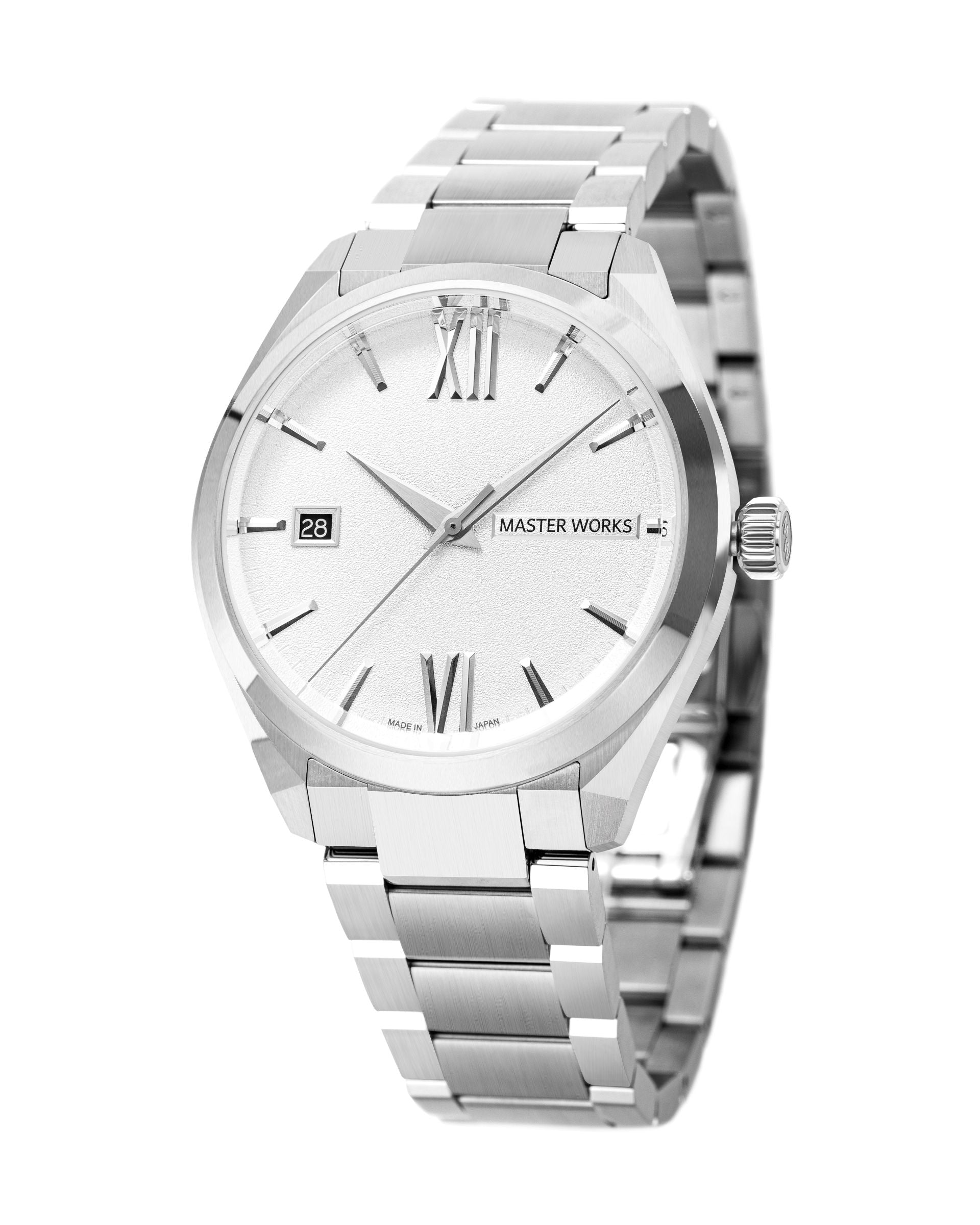 Reloj Automático MW31 - Pulsera Plateada Esfera Blanca #MW31SSWH