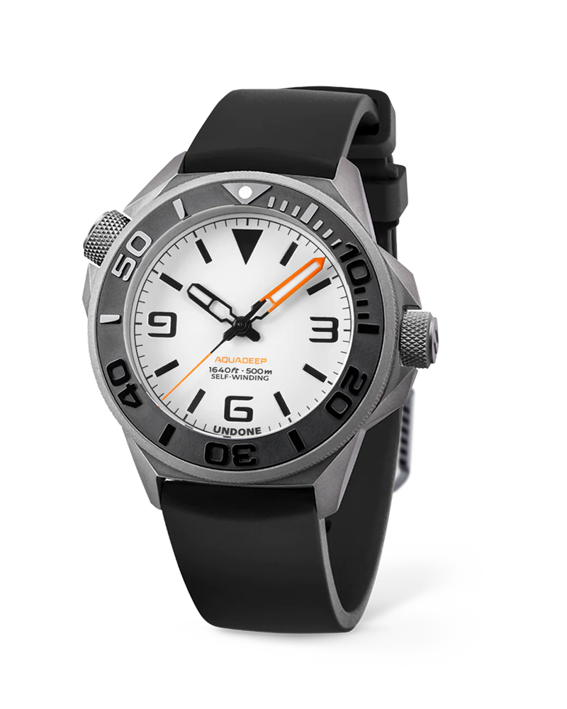 Reloj Automático Undone AquaLume - Goma Negra #AQD-RBR-BLK
