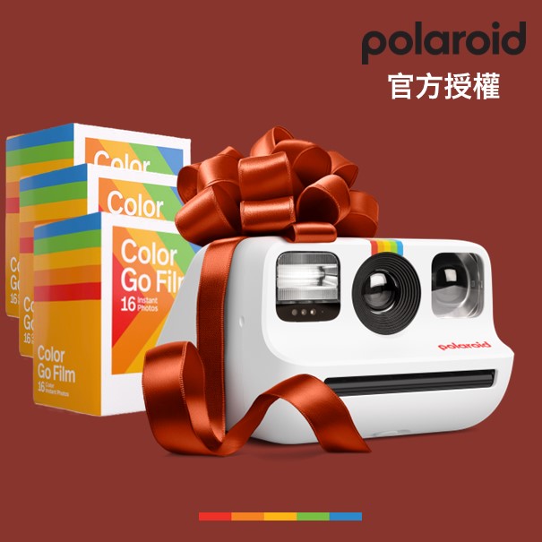 Polaroid Go Festliches Set Sofortbildkamera Film - Weiße Kamera + 3 Packungen Farbfilm (48 Stück) #Go24_Set1