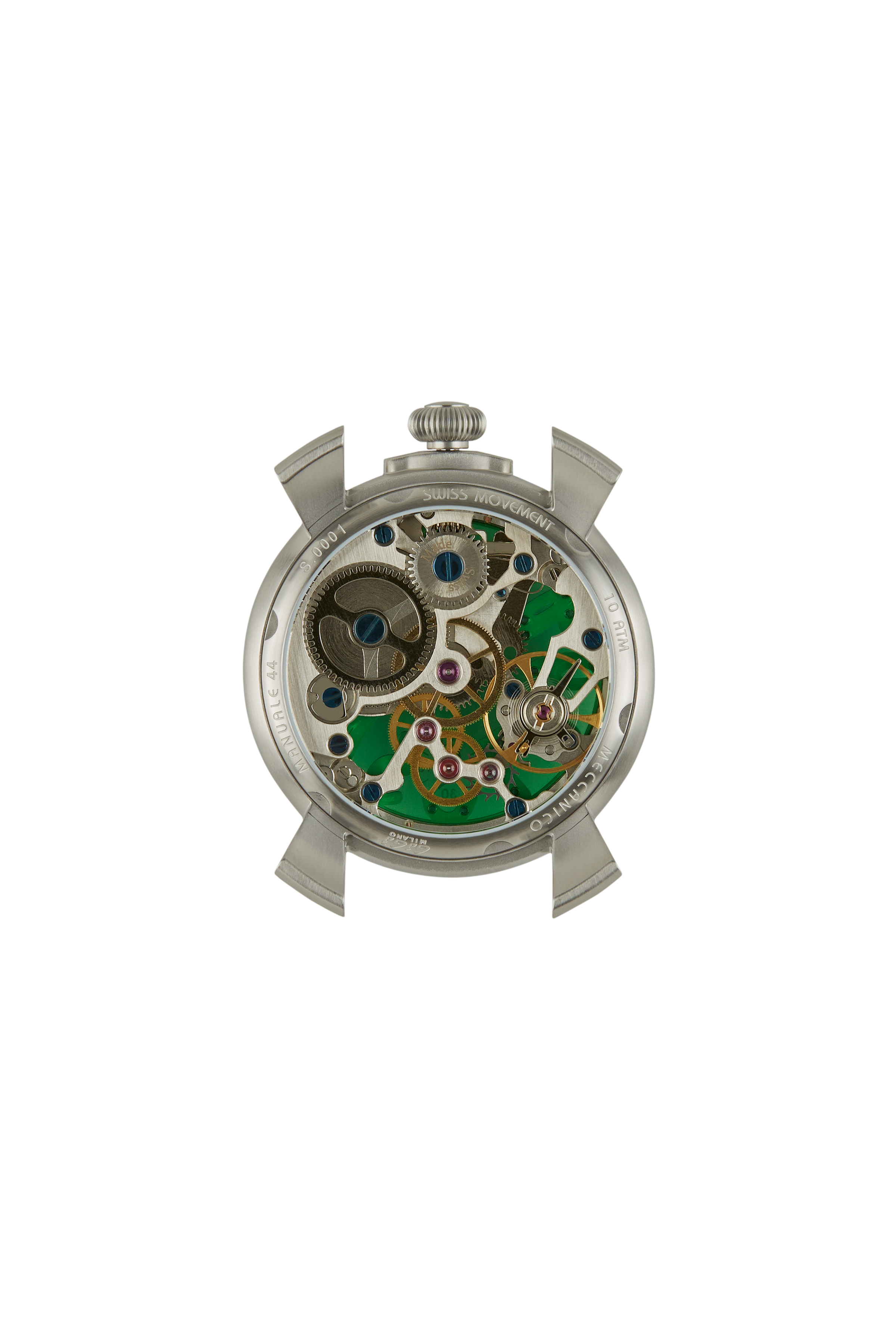 Gaga Milano MANUALE 44 ACERO VERDE #4310SK02S0STST0