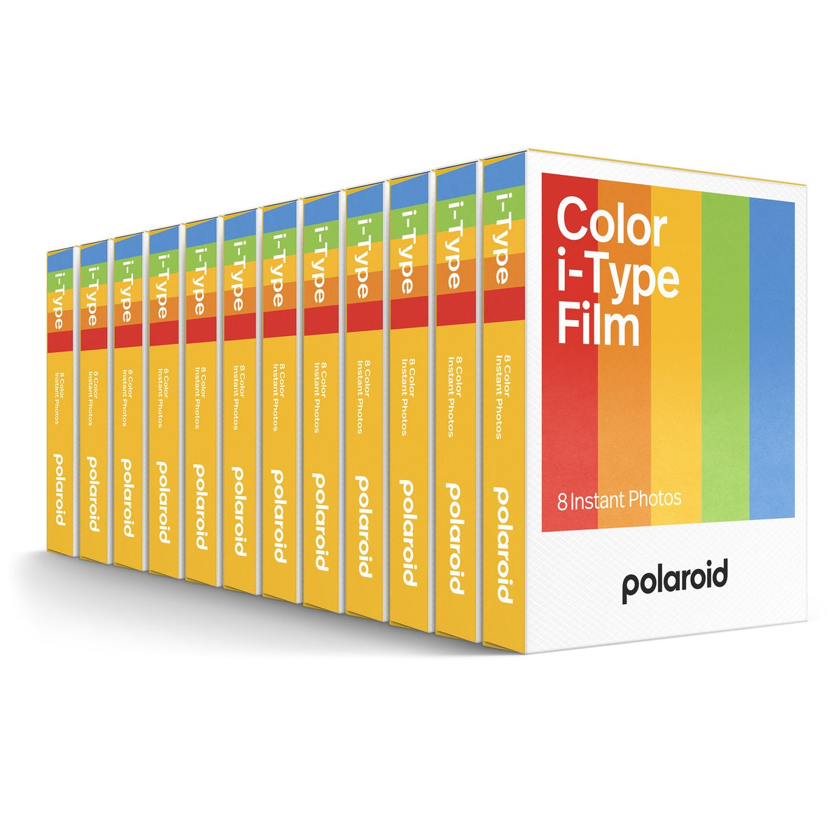 Polaroid i-Type Farbfilm Weißer Rahmen, Set mit 12 Boxen für 96 Fotos #6000Set_12