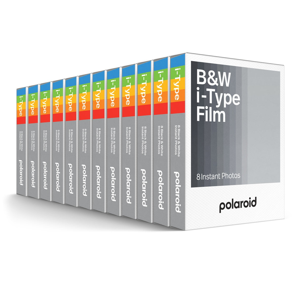 Polaroid i-Type Schwarzweiß-Fotofilm Weißer Rahmen, Set mit 12 insgesamt 96 Fotos #6001Set_12