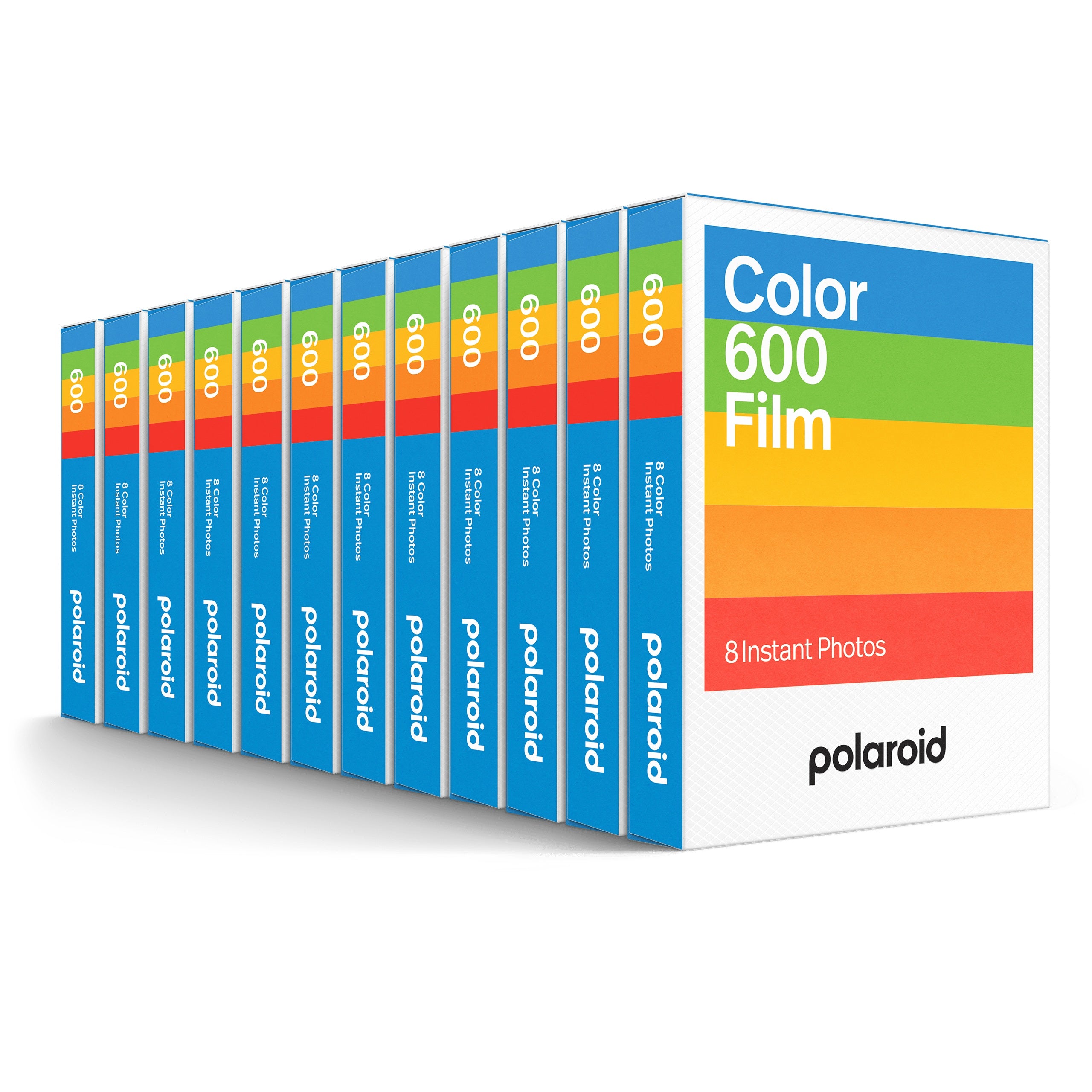 Polaroid Farbfilm für 600 Weißer Rahmen Farbfotopapier Set mit 12, 96 Fotos #6002Set_12