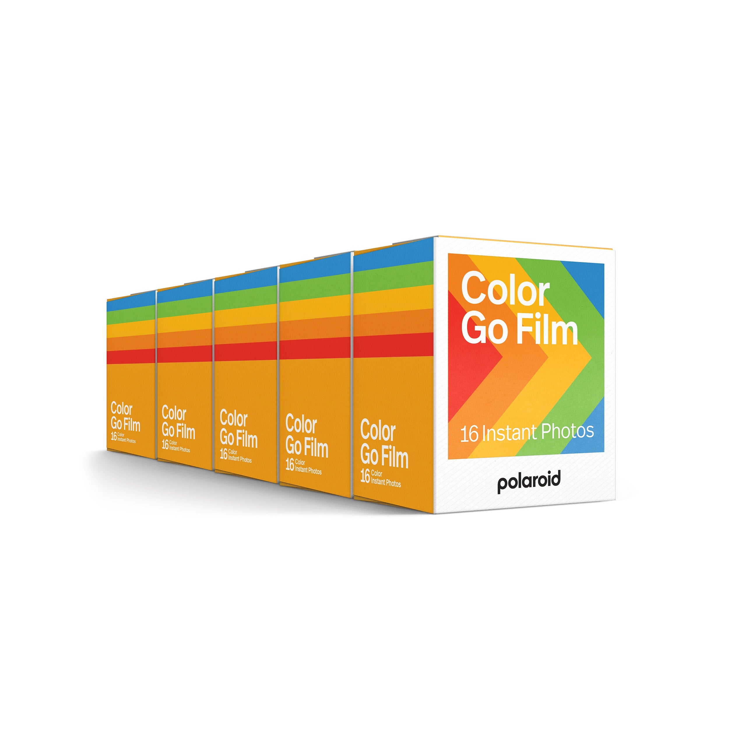 Polaroid Go Weißer Rahmen Farbfilm Doppelpack, 5 Boxen, insgesamt 80 Fotos #6017Set_5