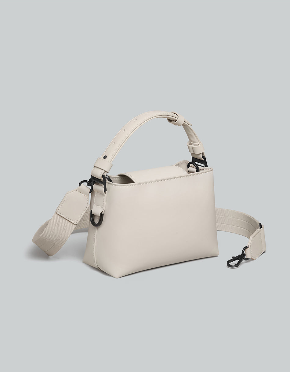 Gaston Luga Splashini Bolso Bandolera - Crema Nube #CB201