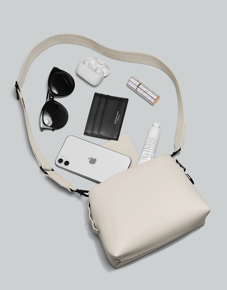 Gaston Luga Splashini Bolso Bandolera - Crema Nube #CB201