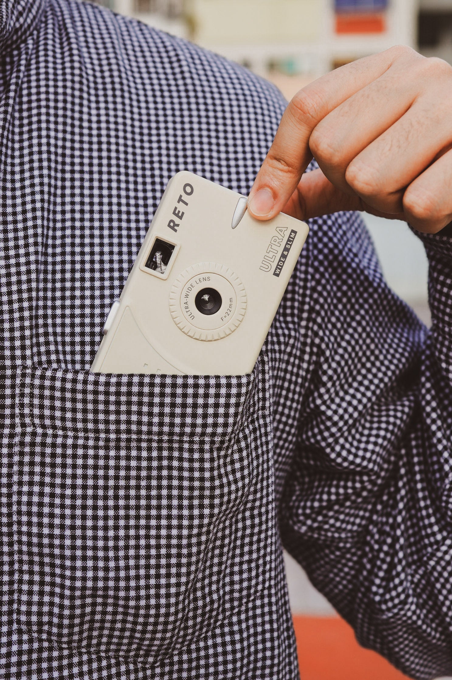 RETO Ultra Wide Slim Filmkamera Creme