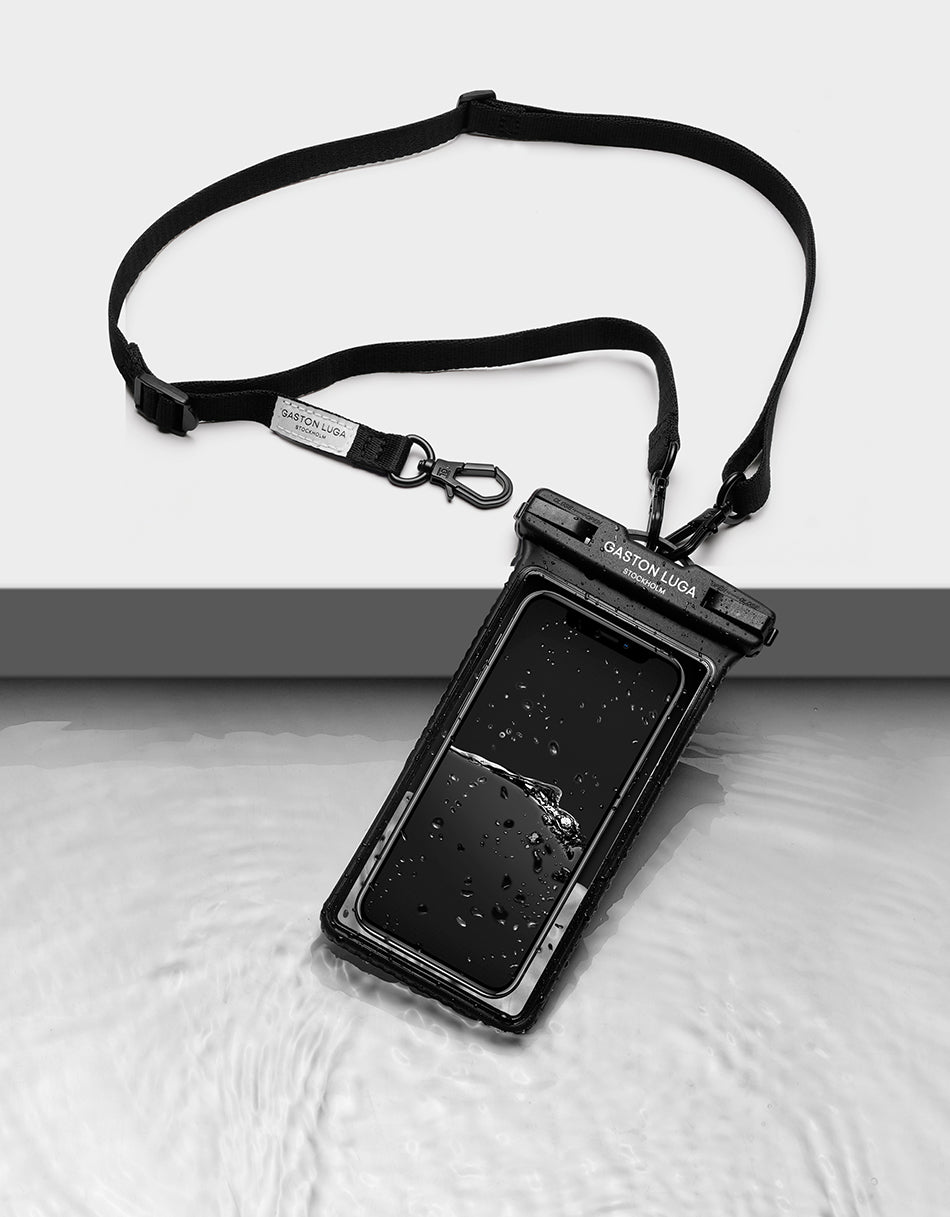 Gaston Luga Dash Funda Impermeable para Teléfono - Negro #DSWPCBK
