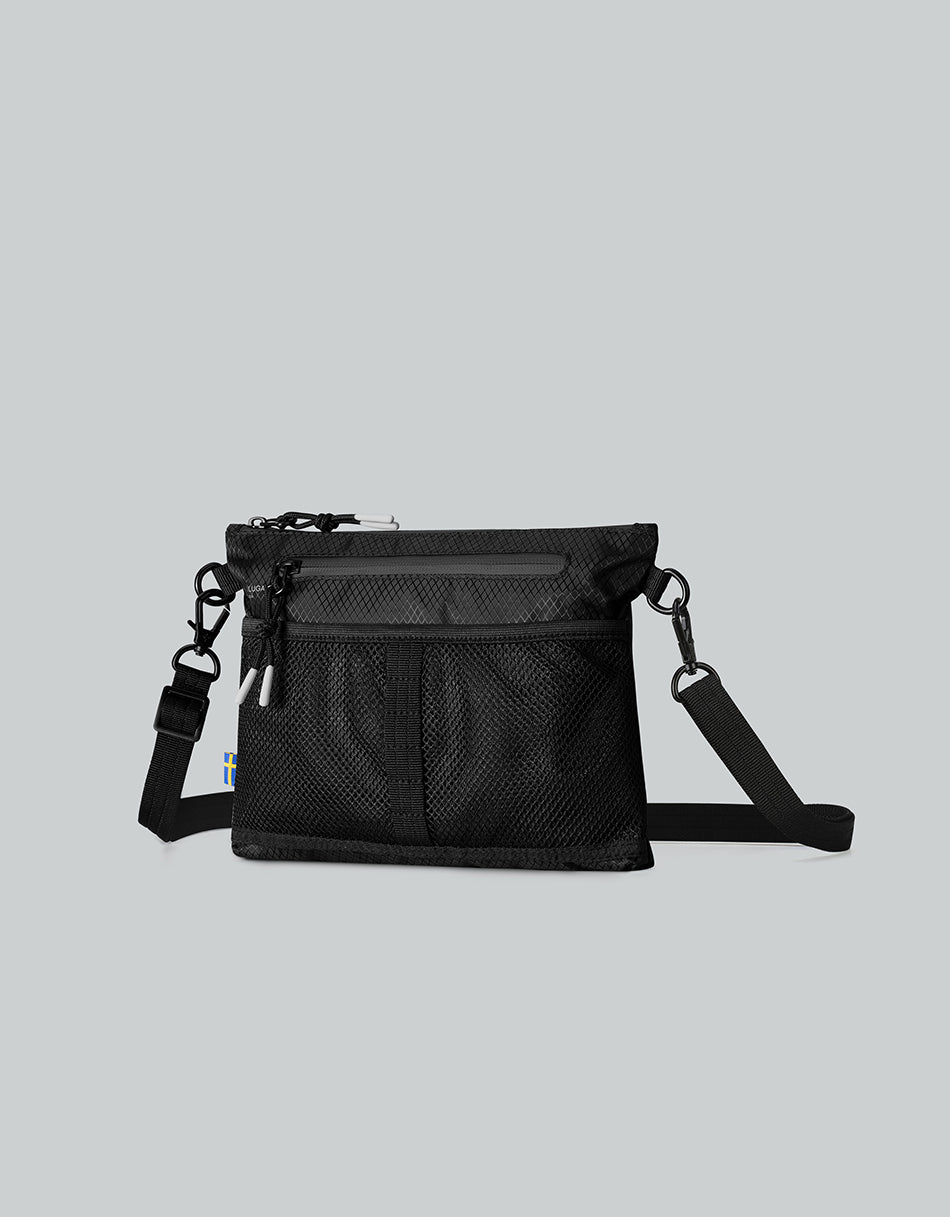 Bolso bandolera ligero Gaston Luga - Negro #LWCBBK