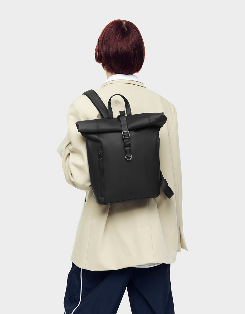 Gaston Luga Rullen Mini Rucksack - Schwarz #RE1001
