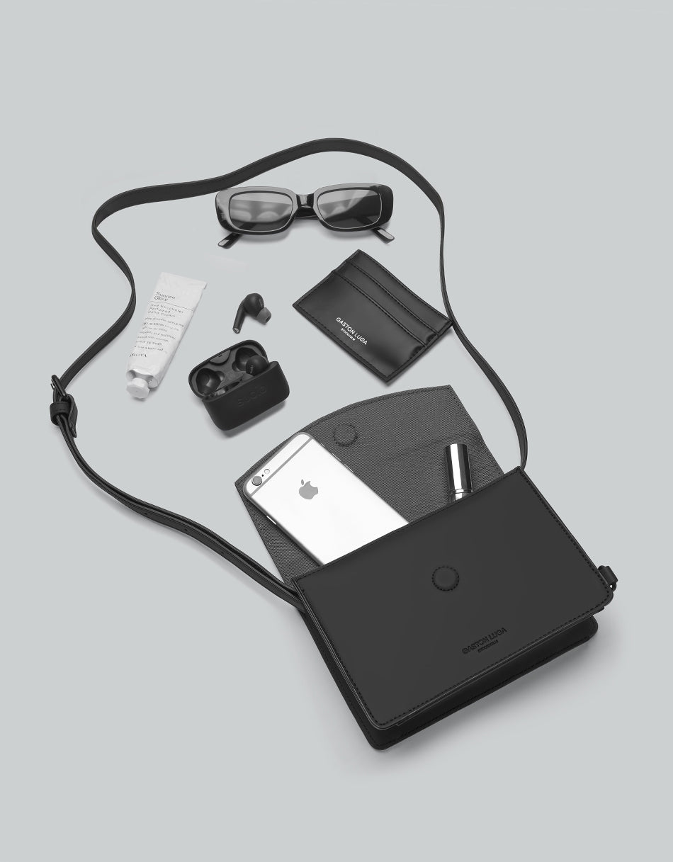 Bolso bandolera Gaston Luga Spläsh Pix - Negro #SPPXCBBK