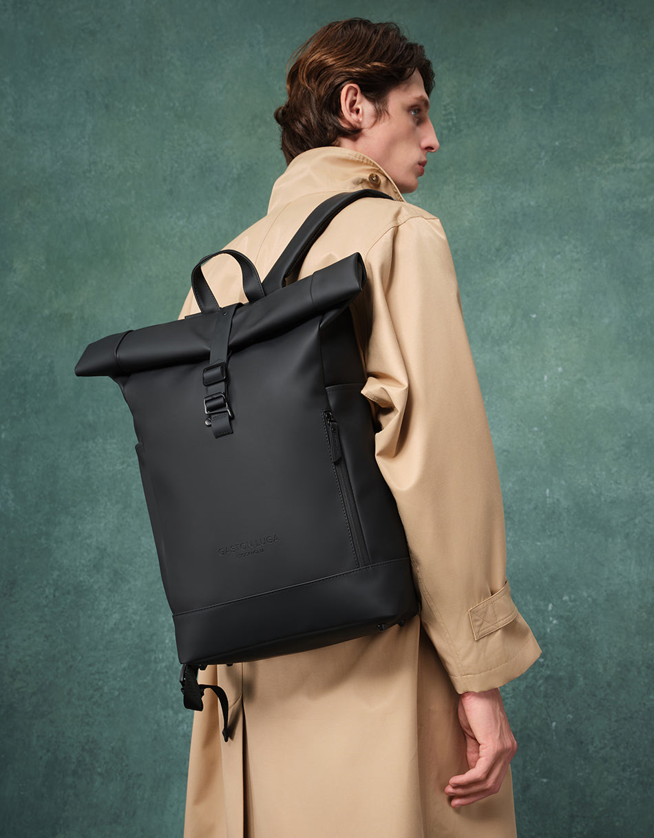 Gaston Luga Spläsh Rolltop 16" Mochila - Negro #SPRTBP16BK