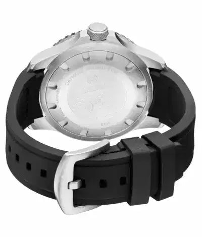 DEEPBLUE Daynight Patriot Black Silicon Strap, Blue Dial, Blue Tubes - BangOn