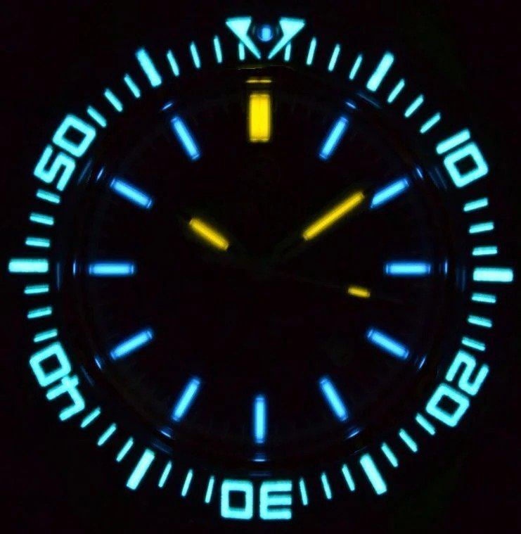 DEEPBLUE Daynight Patriot Silicon Strap, Orange D, Blue tubes Watch - BangOn