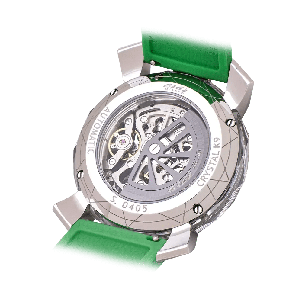 Gaga Milano CRISTAL 46mm Green Watch - BangOn