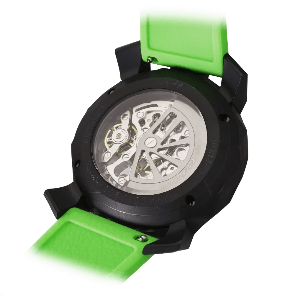 Gaga Milano Crystal Carbon Watch - BangOn