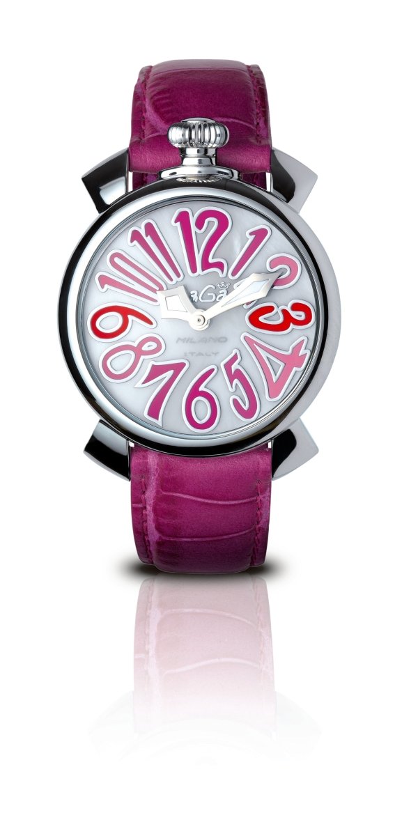 Gaga Milano Manual Lady 40mm Rose Gold Plated Pink Watch - BangOn