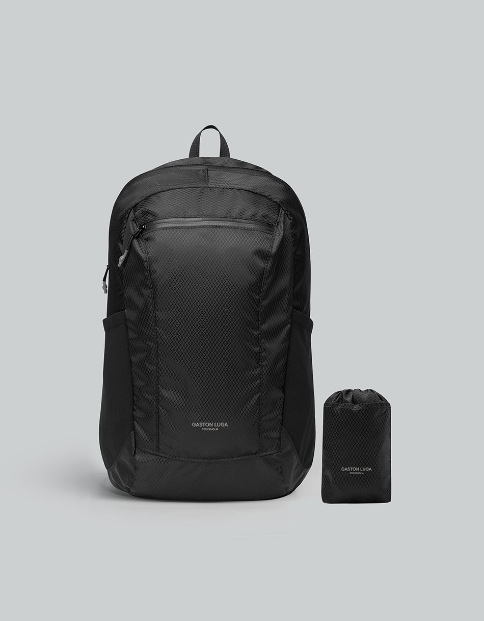 Gaston Luga Lightweight Packable Backpack - Black - BangOn