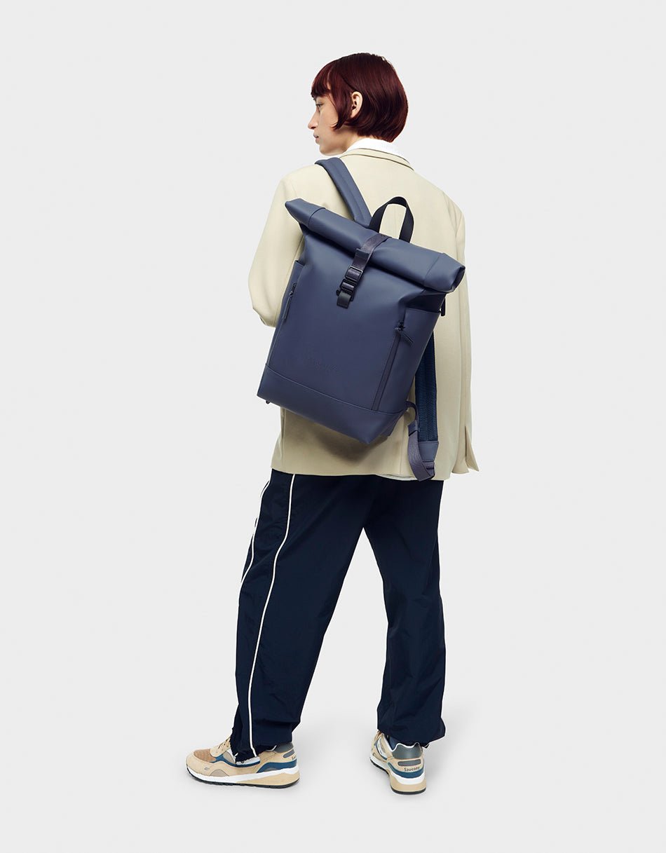 Gaston Luga Spläsh Rolltop Bag - Dark Blue Backpack 14 inch