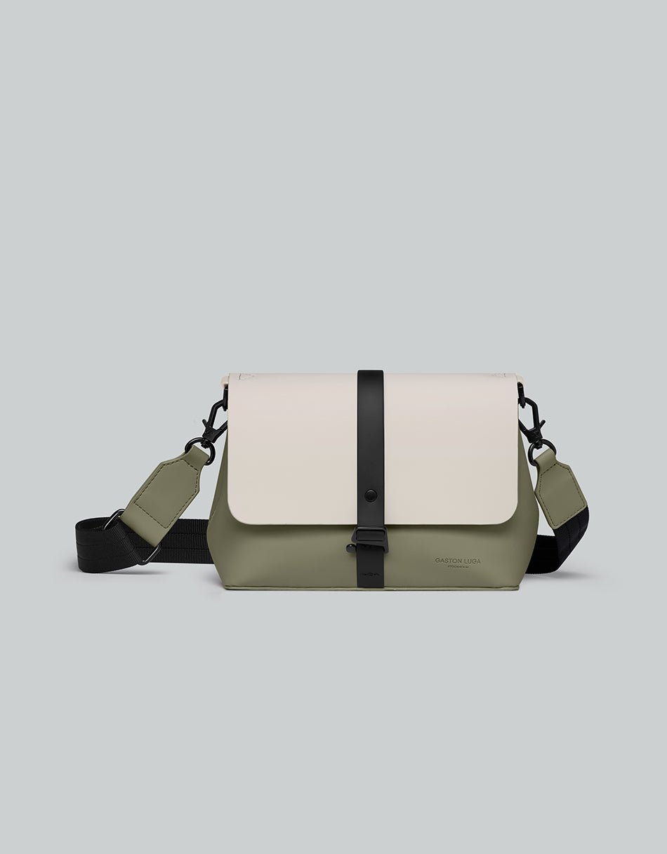 Gaston Luga Splash Crossbody Bag - Cloud Cream/ Sage SPCBSC - BangOn