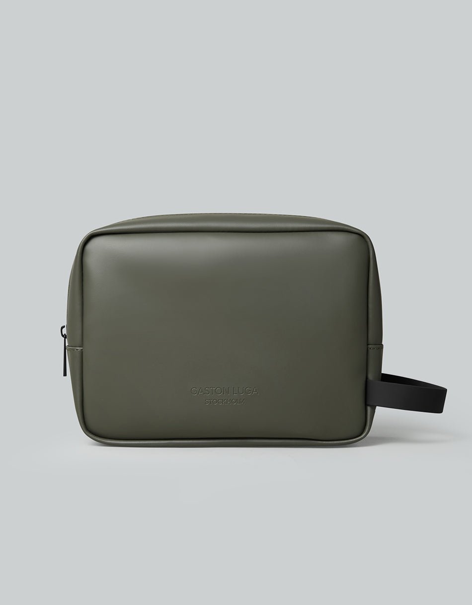 Gaston Luga Splash Toiletry Bag Olive Backpack - BangOn