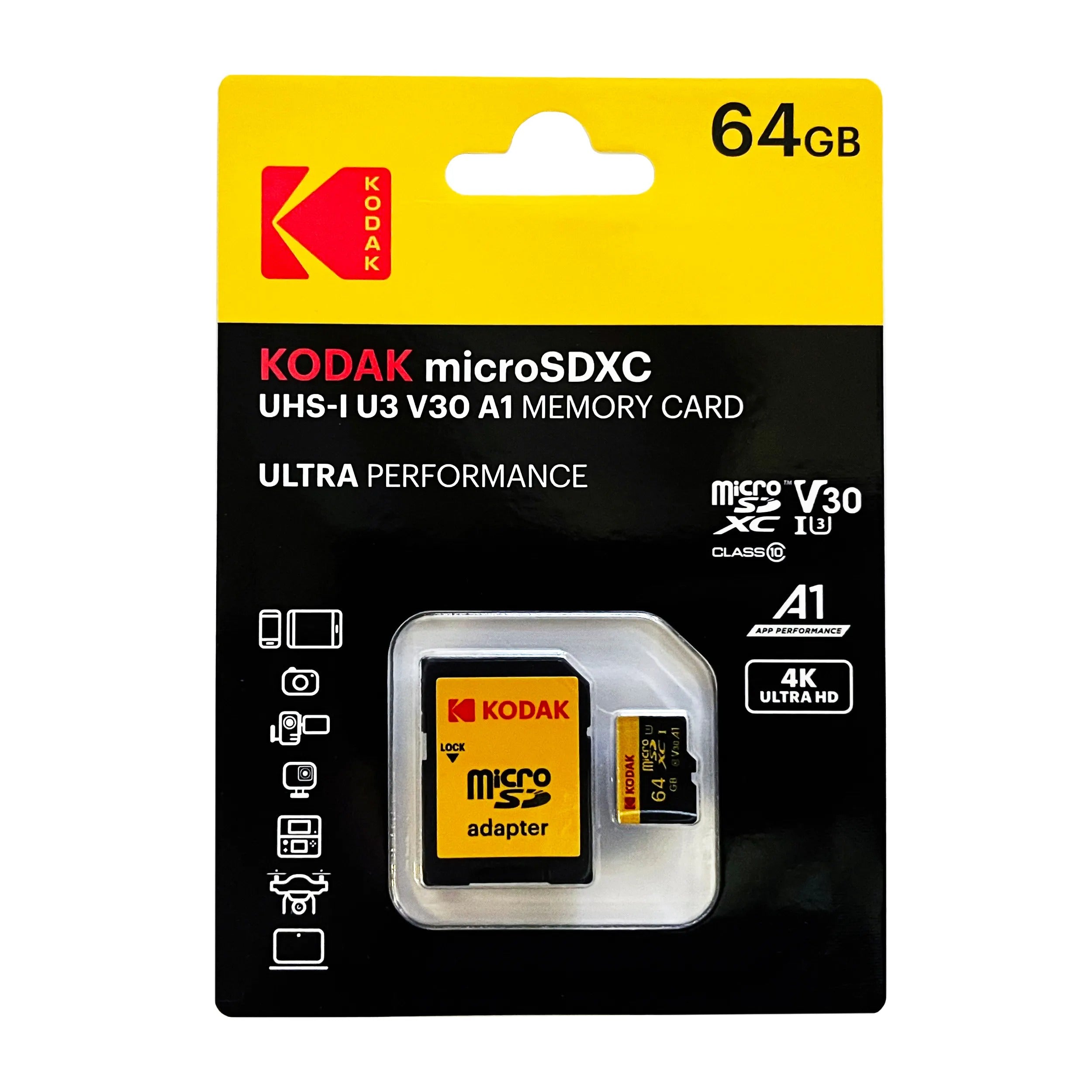 KODAK V30 A1 MicroSD 64GB