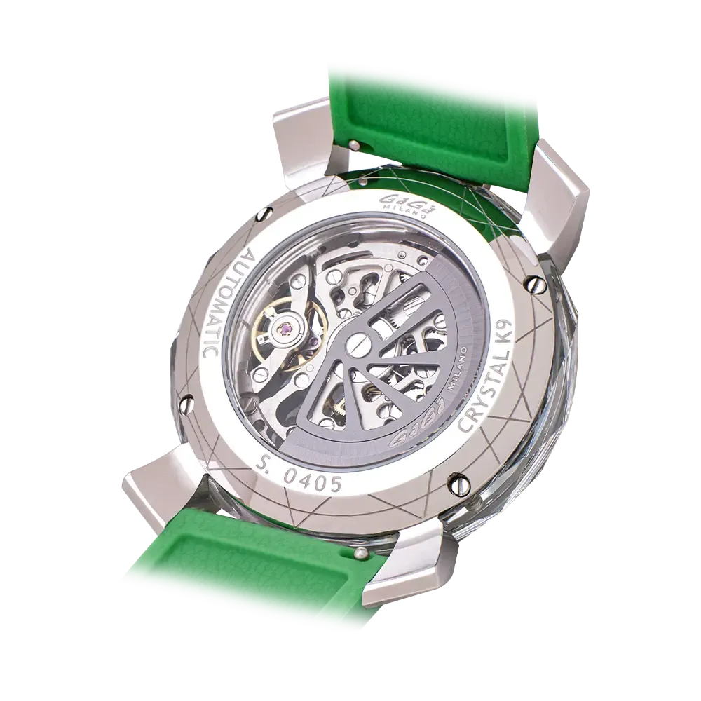 Gaga Milano CRISTAL 46mm Grün #8060CY04SGSRGR0