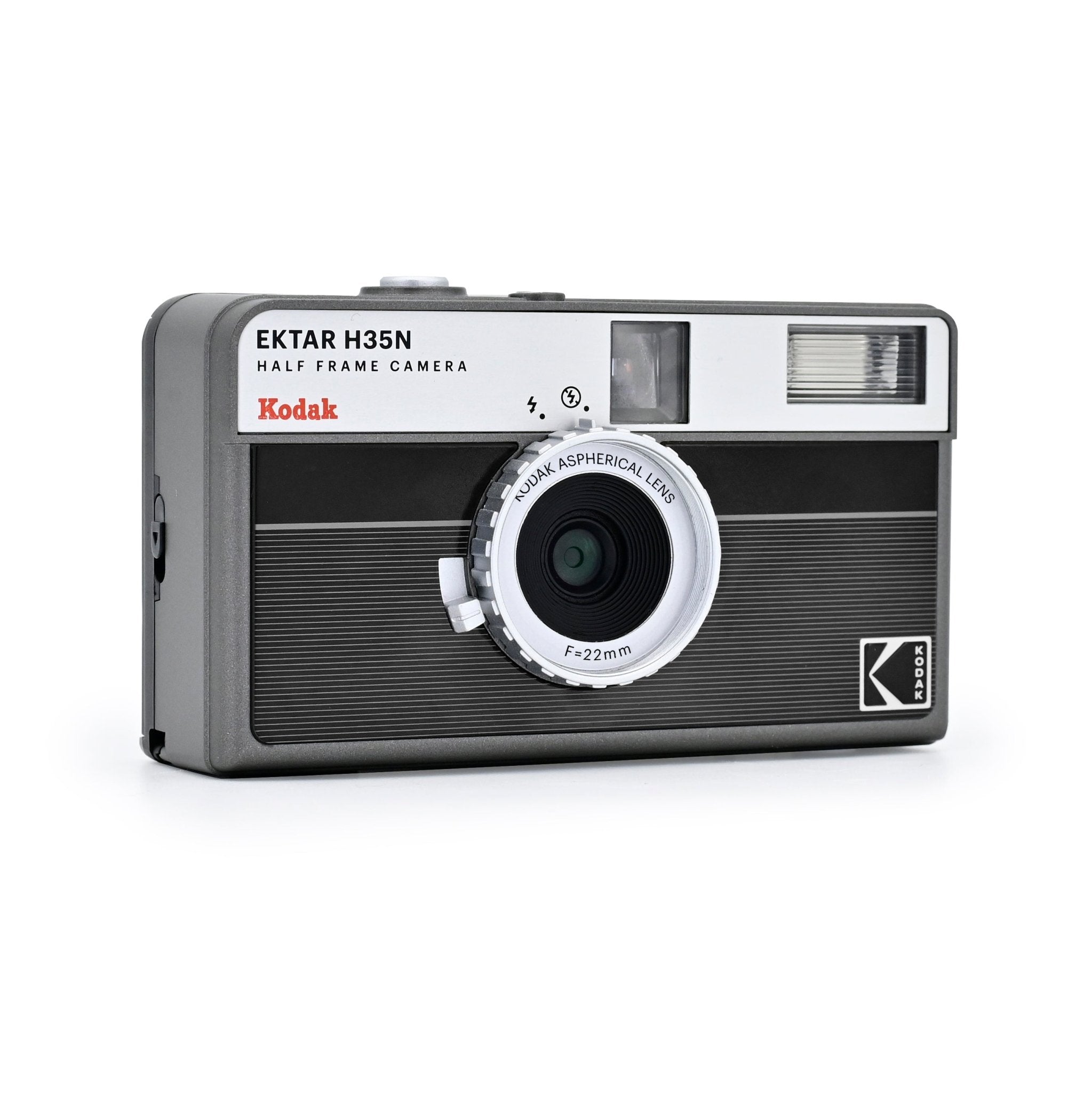 KODAK EKTAR H35N Half Frame Film Camera Striped Black + Kodak Ultramax - BangOn