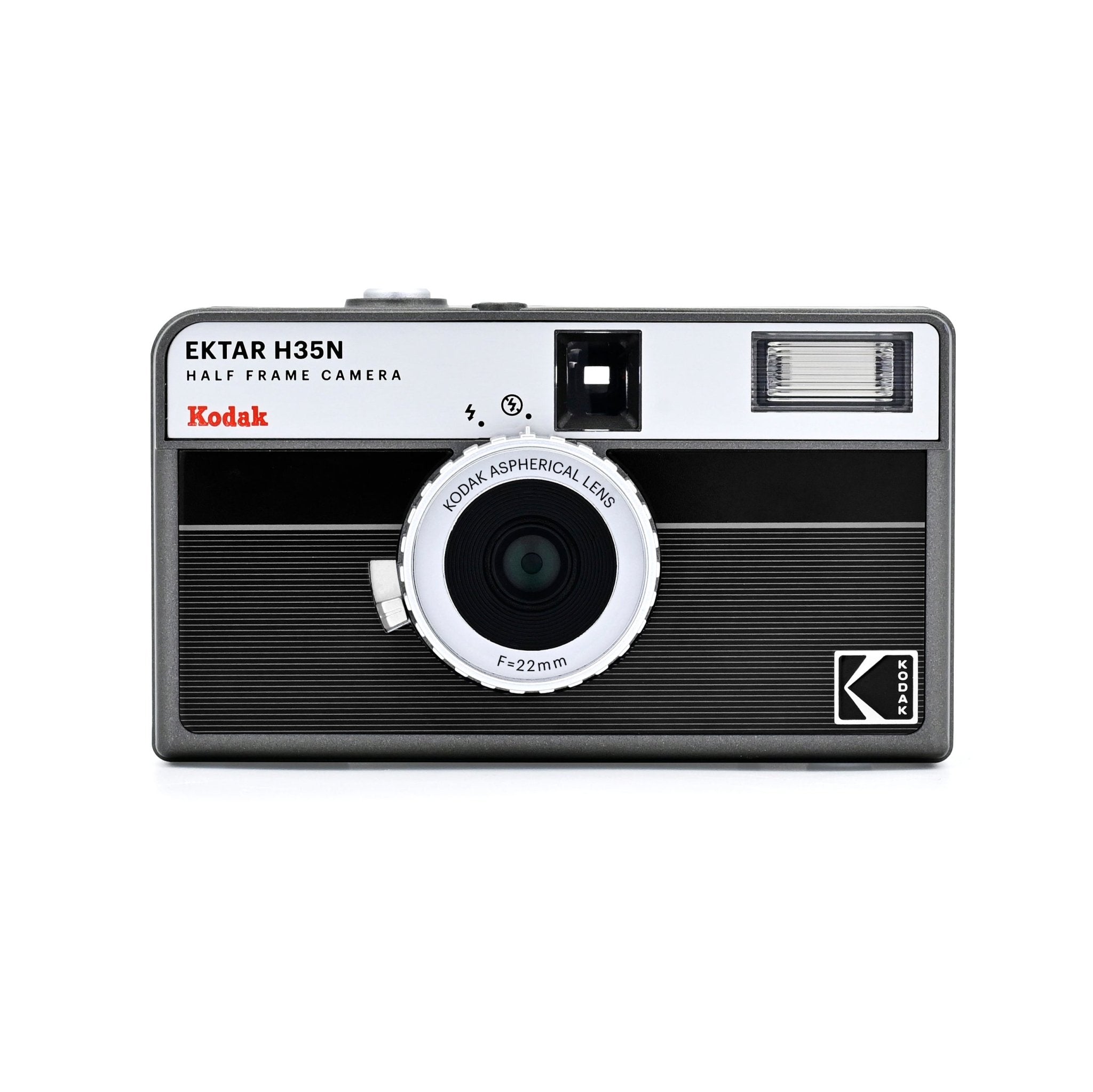 KODAK EKTAR H35N Half Frame Film Camera Striped Black + Kodak Ultramax - BangOn