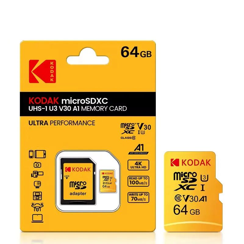 KODAK V30 A1 MicroSD 64GB CU3 - BangOn