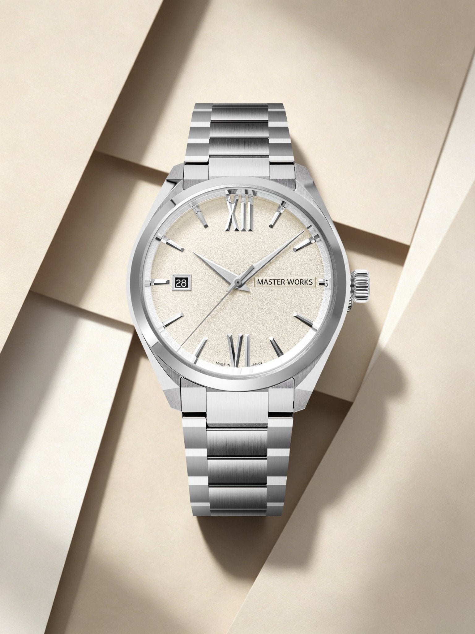 Master Works MW31 Automatic Watch - Ash Ivory - BangOn