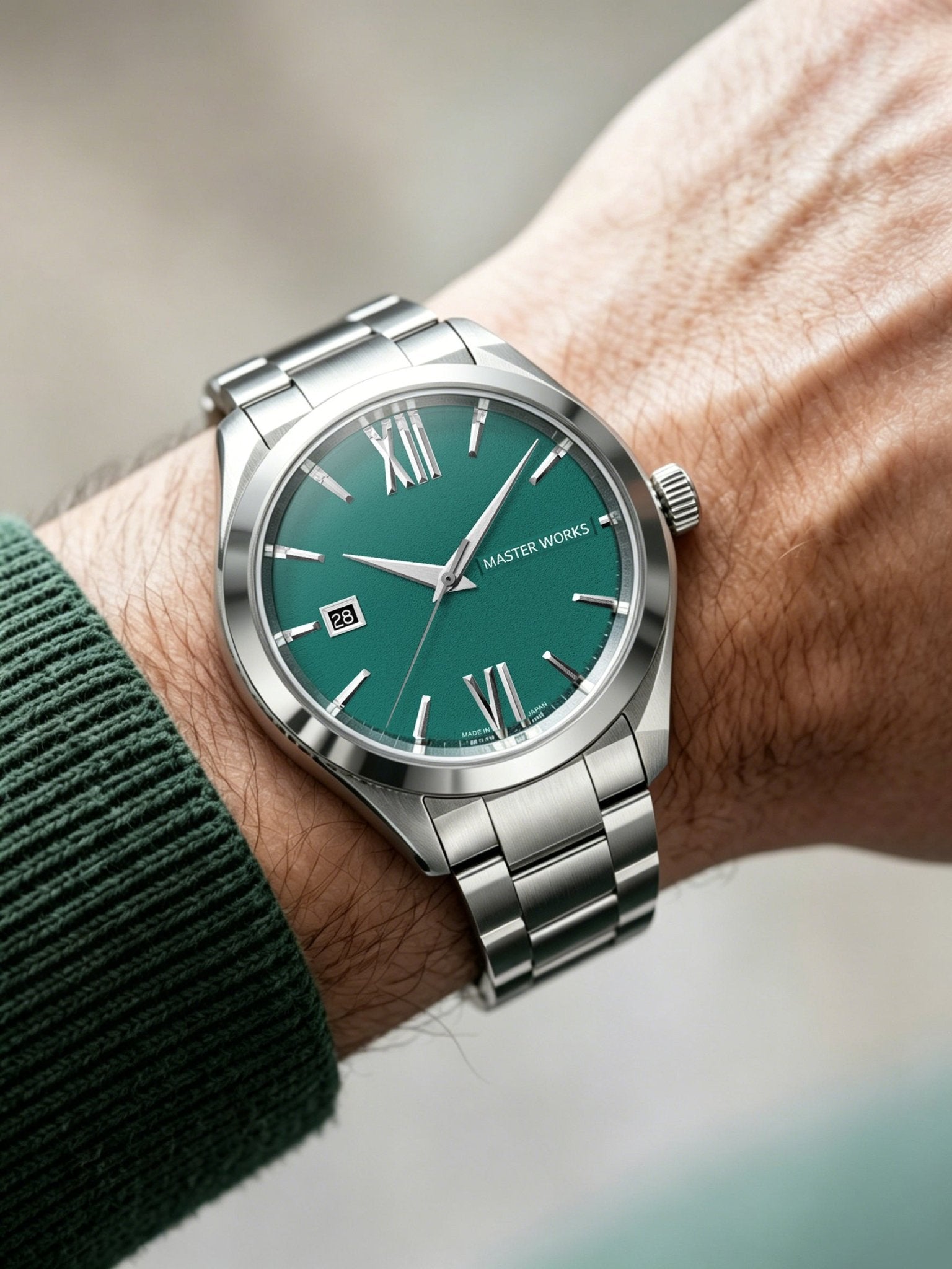 Master Works MW31 Automatic Watch - Horizon Green - BangOn