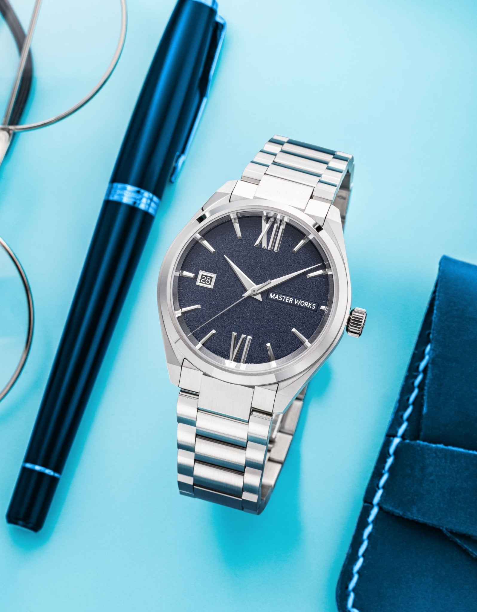 MW31 Automatic Watch - Bracelet Blue Dial - BangOn