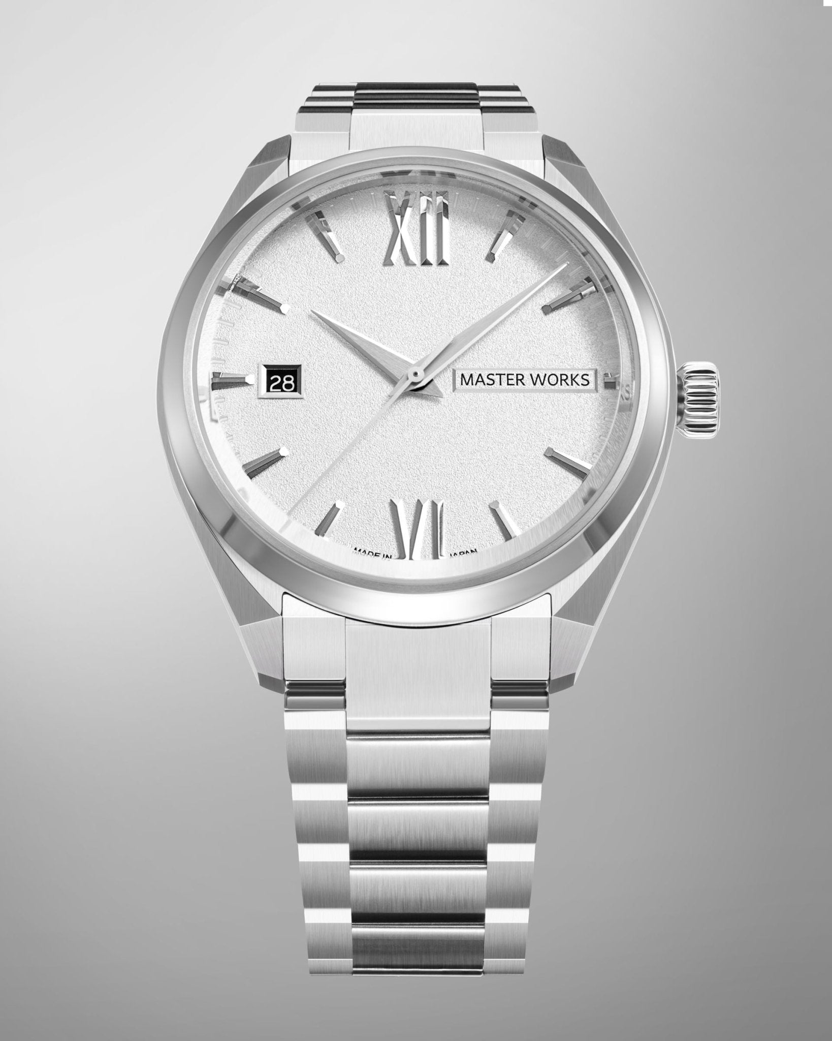 MW31 Automatic Watch - Bracelet Silver White Dial - BangOn