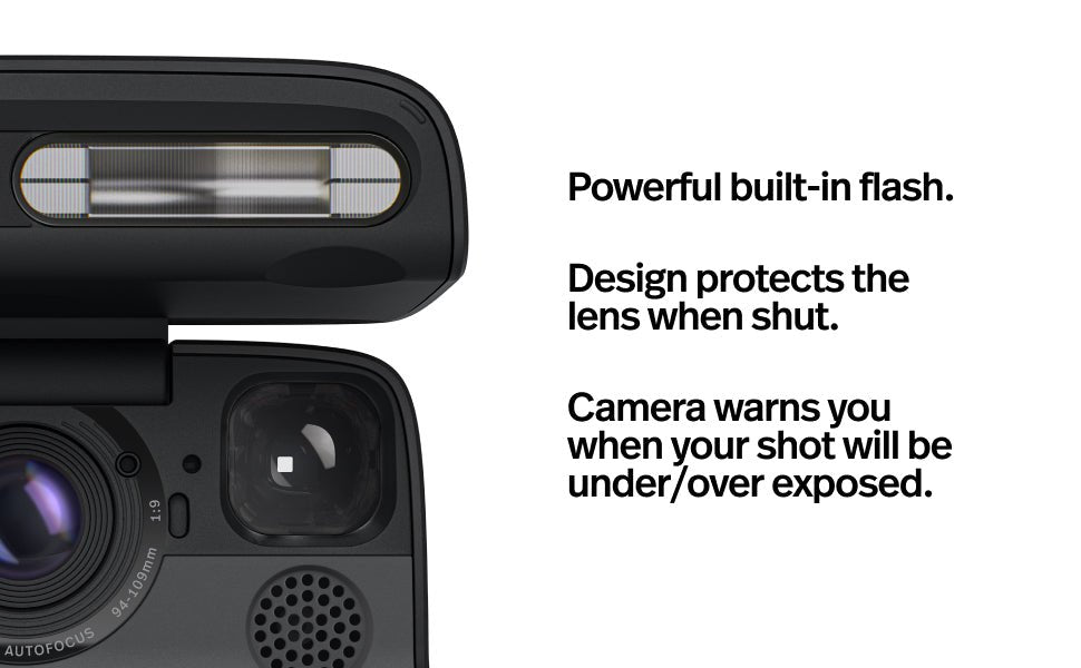 Polaroid Flip Instant Camera Black - BangOn