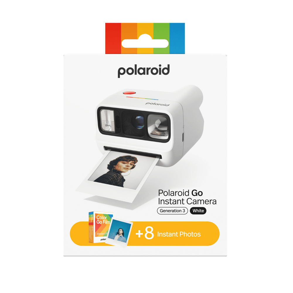 Polaroid Go Gen 3 White + Color Film Bundle (8Photos) - BangOn