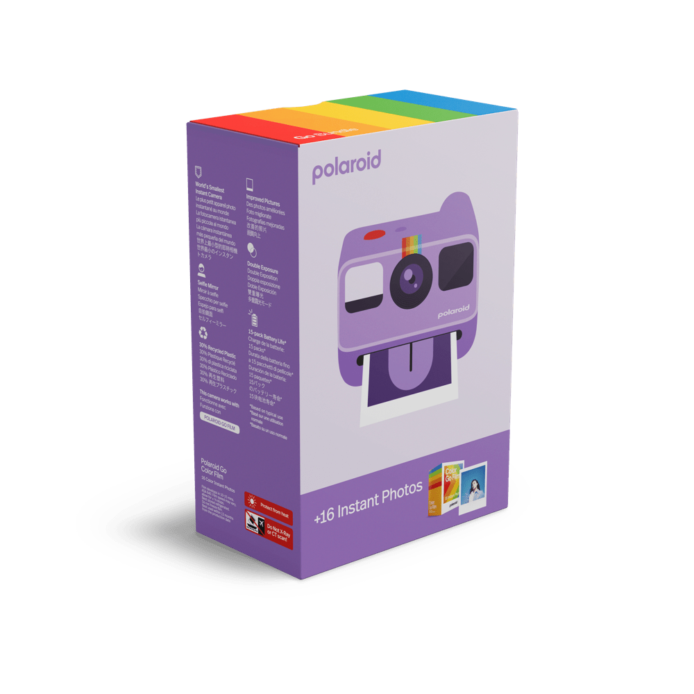 Polaroid Go Generation 2 EB Starter Set - Purple Instant Camera - BangOn