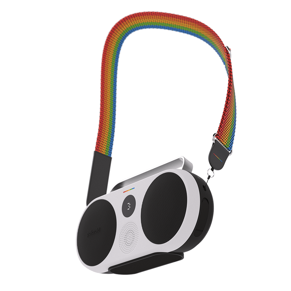 Polaroid Instant Camera Strap Flat – Rainbow black - BangOn