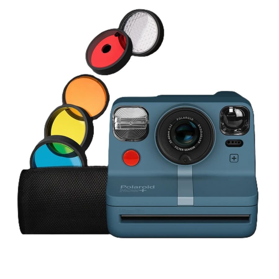 Polaroid Now+ Blue Gray Instant Photo Camera - BangOn