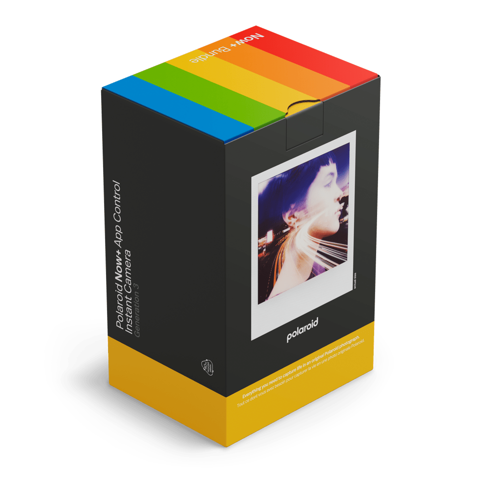 Polaroid Now+ Generation 3 EB Starter Set - Black Instant Camera - BangOn