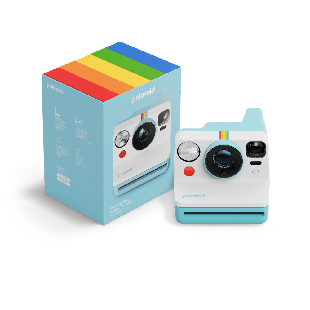 Polaroid Now+ Generation 3 Gen 3 i - Type Instant Camera – Arctic Blue - BangOn
