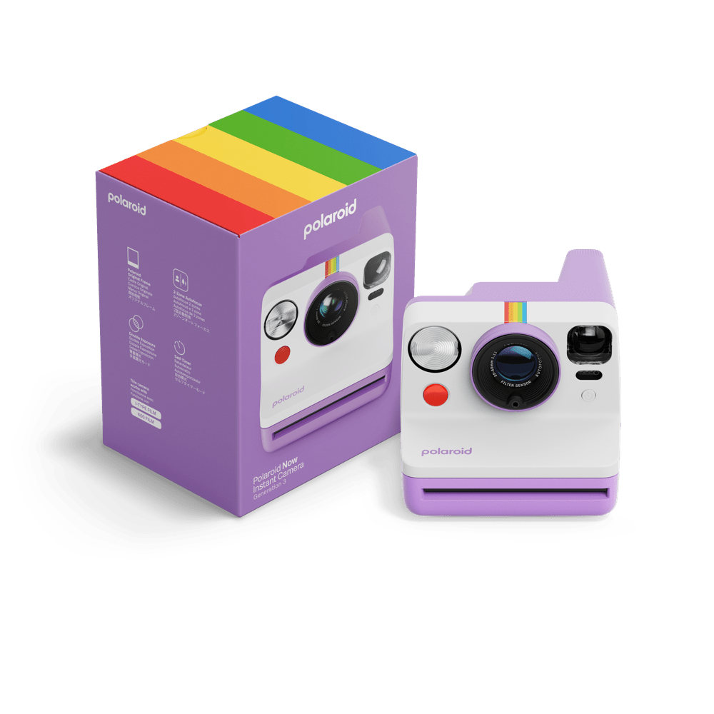 Polaroid Now Generation 3 Gen 3 i - Type Instant Camera - Purple/White - BangOn