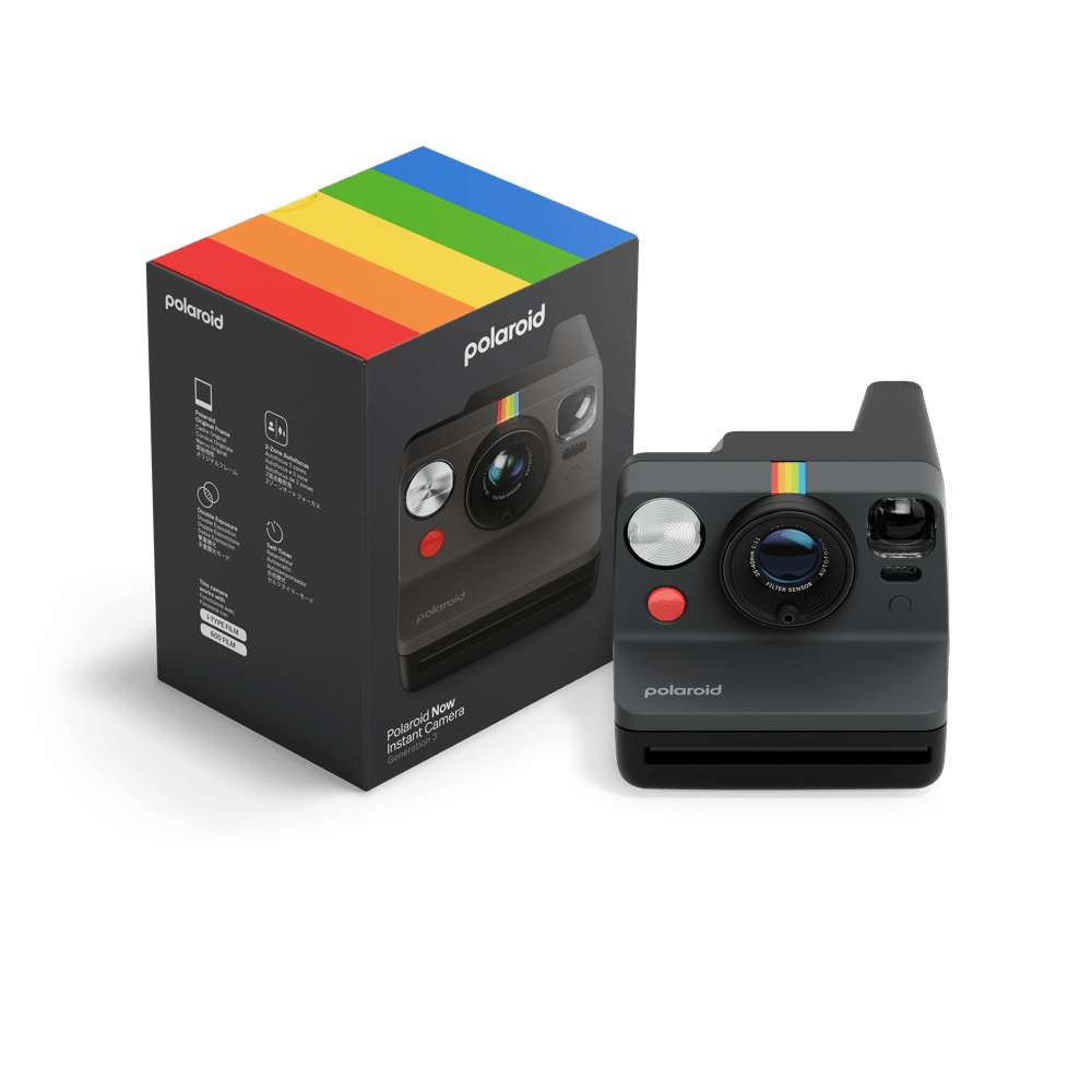 Polaroid Now Instant Camera Generation 3 – Black - BangOn