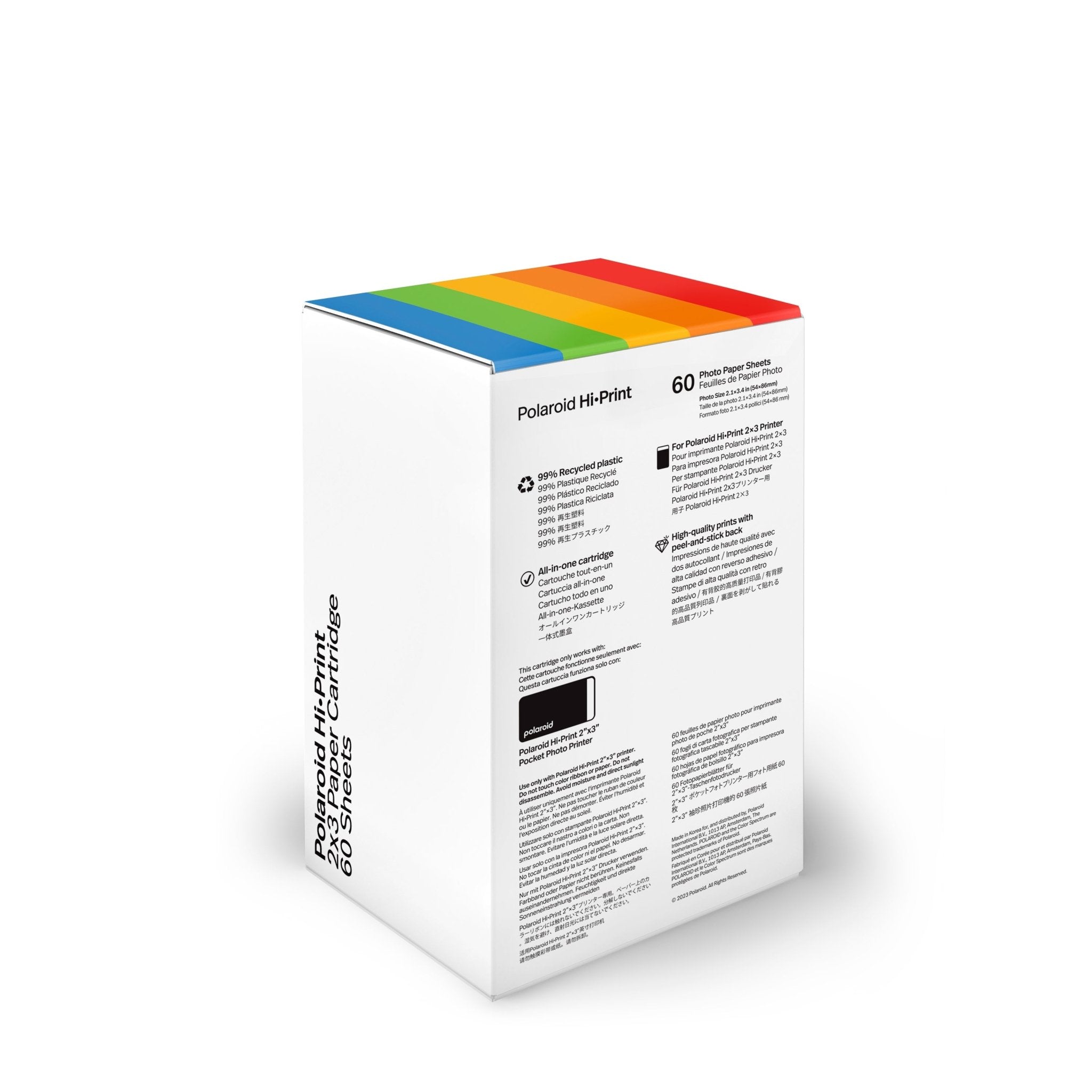 Polaroid Photo Printer Hi·Print 2x3 Paper Cartridge 60 Sheets (Triple - BangOn