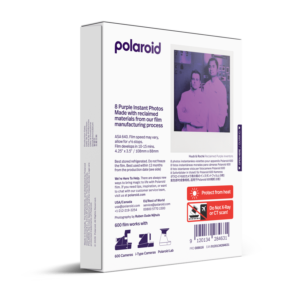 POLAROID Purple Film for 600 - Reclamed Series 006616 - BangOn