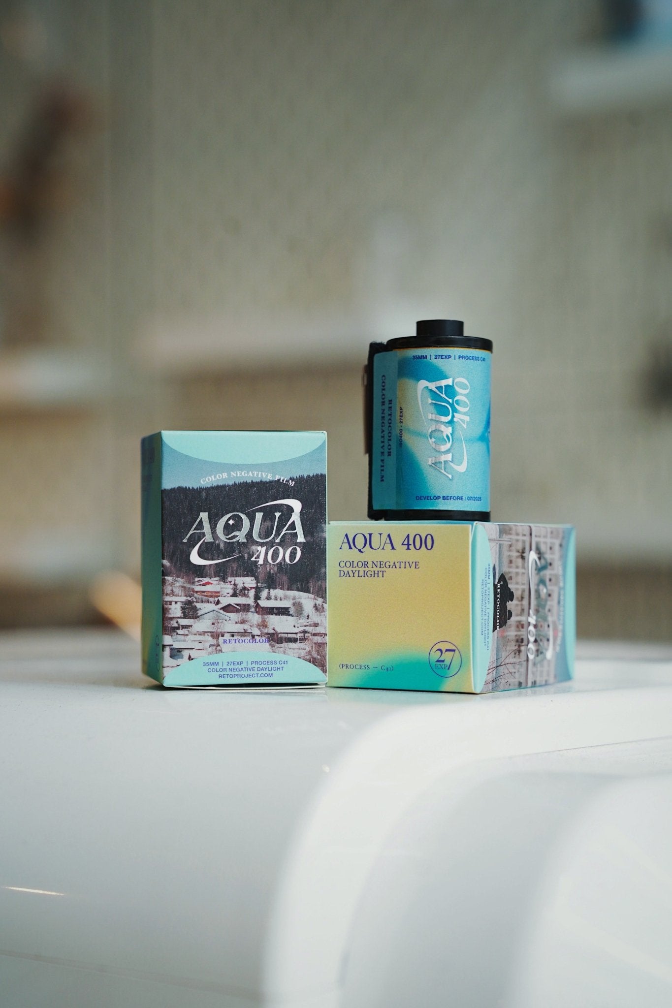 Retocolor Aqua 400 35MM COLOR NEGATIVE FILM 27EXP Film Camera - BangOn