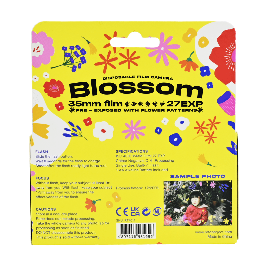 Retocolor Blossom 400 35MM Disposable Film Camera - BangOn